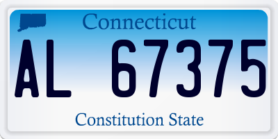 CT license plate AL67375