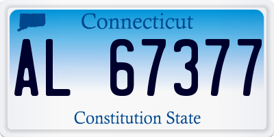 CT license plate AL67377