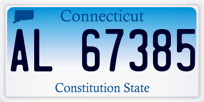CT license plate AL67385