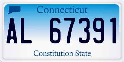 CT license plate AL67391