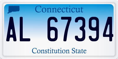 CT license plate AL67394