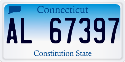 CT license plate AL67397