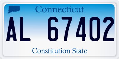 CT license plate AL67402