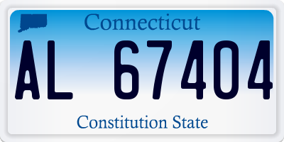 CT license plate AL67404