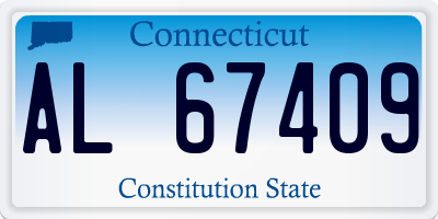 CT license plate AL67409