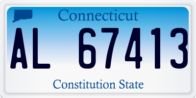 CT license plate AL67413