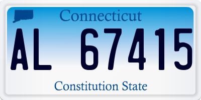 CT license plate AL67415