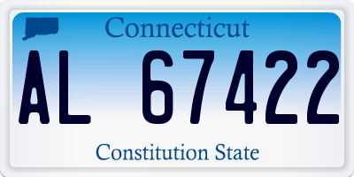 CT license plate AL67422