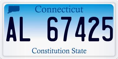 CT license plate AL67425