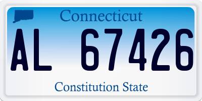 CT license plate AL67426