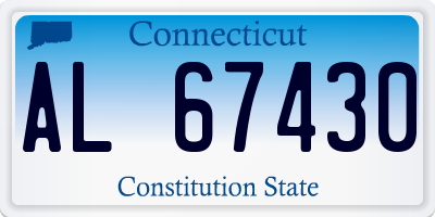 CT license plate AL67430