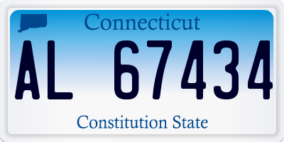 CT license plate AL67434