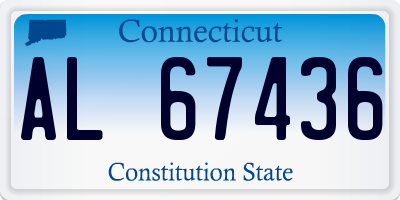 CT license plate AL67436
