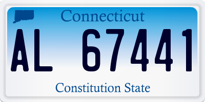CT license plate AL67441
