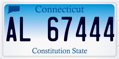 CT license plate AL67444