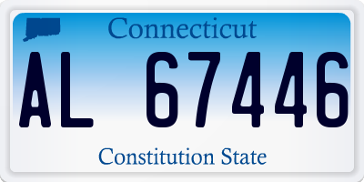 CT license plate AL67446