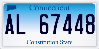 CT license plate AL67448