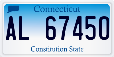 CT license plate AL67450