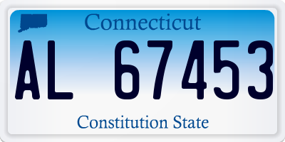 CT license plate AL67453