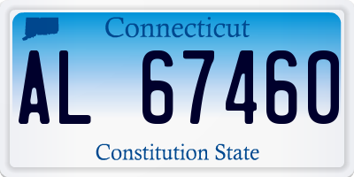 CT license plate AL67460