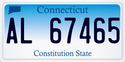 CT license plate AL67465