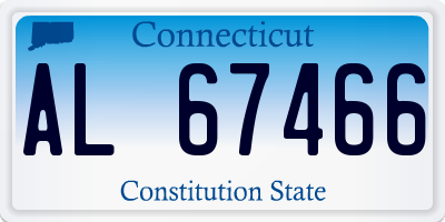 CT license plate AL67466