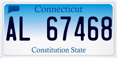 CT license plate AL67468