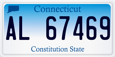 CT license plate AL67469