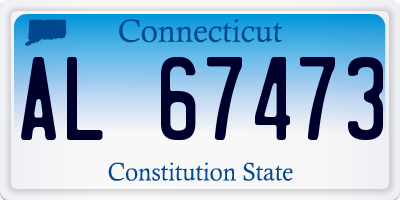 CT license plate AL67473