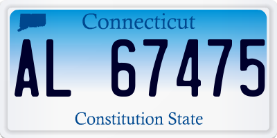 CT license plate AL67475