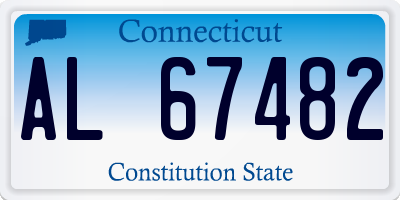 CT license plate AL67482