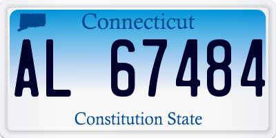 CT license plate AL67484
