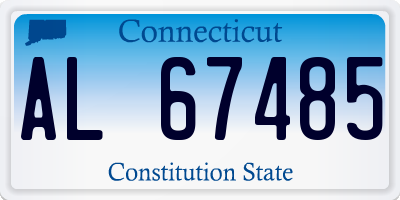 CT license plate AL67485