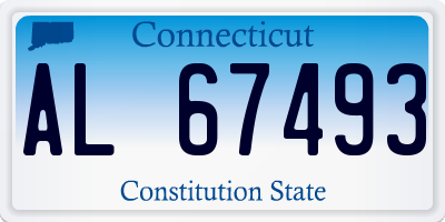 CT license plate AL67493