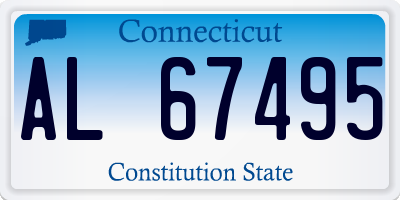 CT license plate AL67495