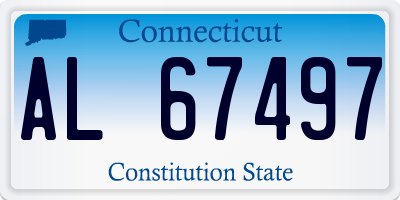 CT license plate AL67497
