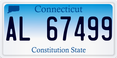 CT license plate AL67499