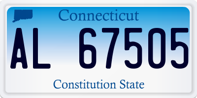 CT license plate AL67505
