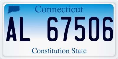 CT license plate AL67506