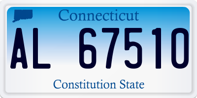 CT license plate AL67510