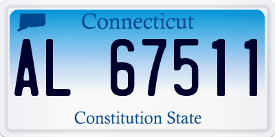 CT license plate AL67511