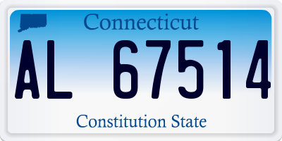 CT license plate AL67514