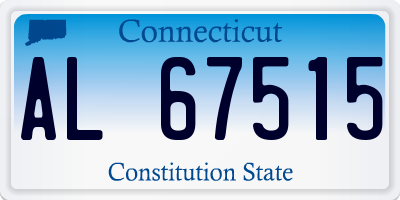 CT license plate AL67515