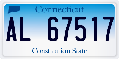 CT license plate AL67517