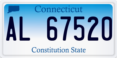CT license plate AL67520