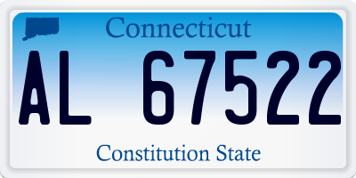 CT license plate AL67522