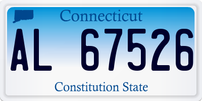 CT license plate AL67526