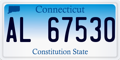 CT license plate AL67530