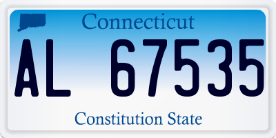 CT license plate AL67535