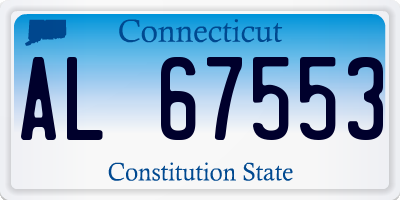 CT license plate AL67553